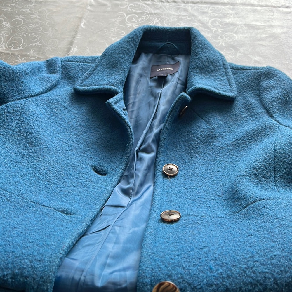 Lands End women’s wool long coat